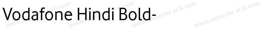 Vodafone Hindi Bold字体转换